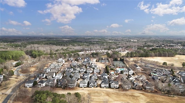 bird's eye view featuring a residential view