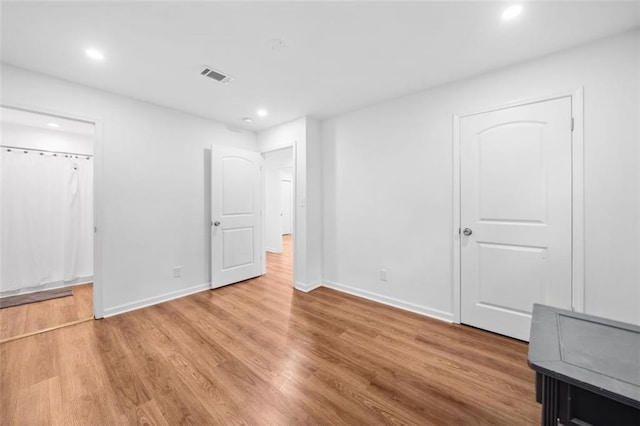 8535 Hiram Acworth Hwy, Dallas, GA 30157 - unfurnished bedroom with recessed lighting and light wood-type flooring