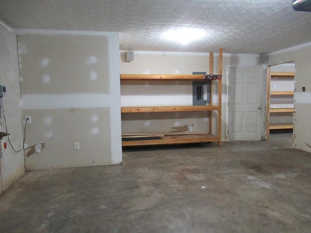 152 Royal Oaks Ln, Dahlonega, GA 30533 - basement featuring electric panel and a textured ceiling