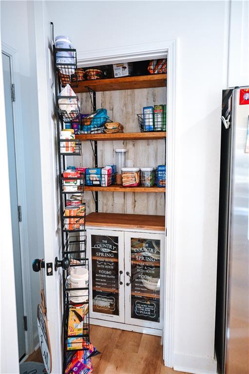 view of storage area