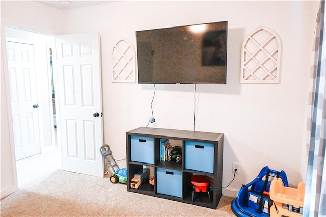 playroom with carpet