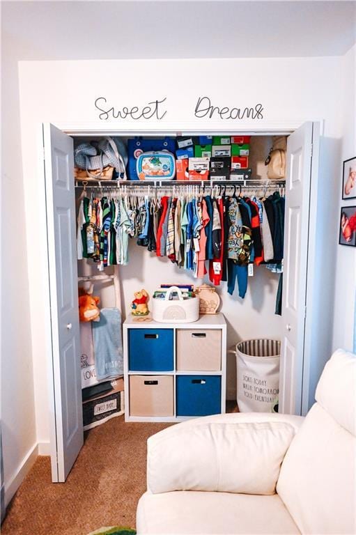 view of closet
