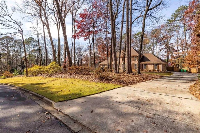 exterior space with a lawn