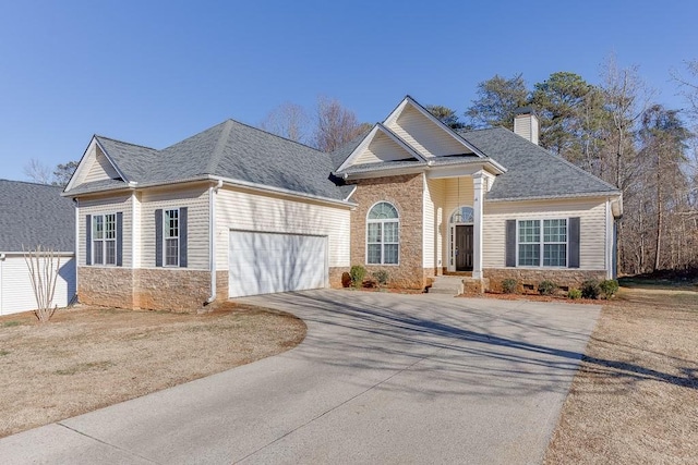 front facade featuring a garage