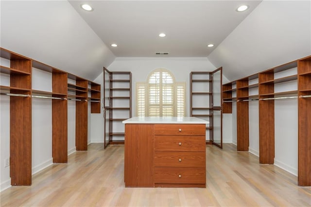 2461 Oak Grove Ests NE, Atlanta, GA 30345 - spacious closet with lofted ceiling and light wood-style flooring