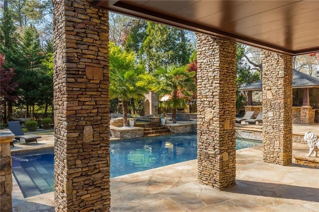 2461 Oak Grove Ests NE, Atlanta, GA 30345 - outdoor pool featuring a patio