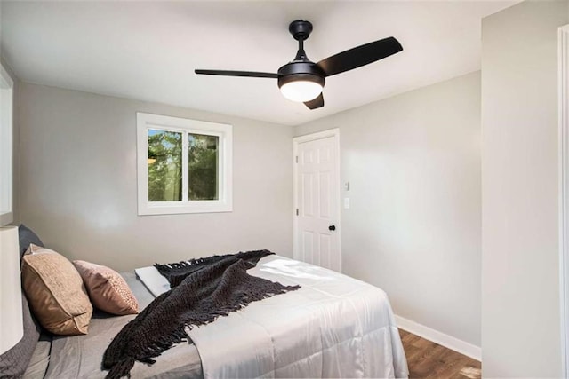 1336 Mcclelland Ave, Atlanta, GA 30344 - bedroom with wood finished floors and a ceiling fan