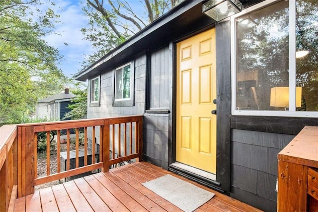 1336 Mcclelland Ave, Atlanta, GA 30344 - entrance to property with a wooden deck