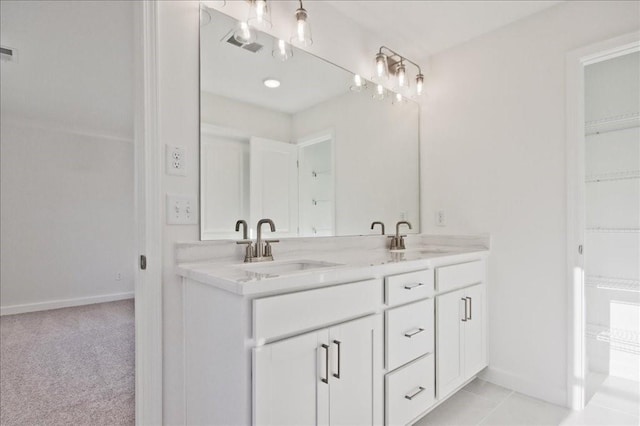 bathroom with vanity