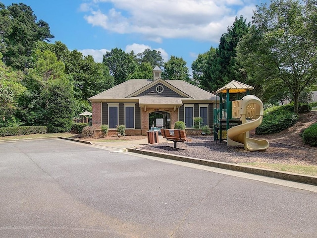 exterior space with a playground