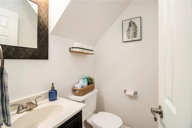 1175 Haven Brook Way, Atlanta, GA 30319 - bathroom featuring vaulted ceiling and vanity