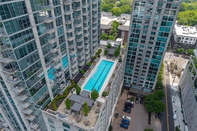 855 Peachtree St NE Unit 2713, Atlanta, GA 30308 - birds eye view of property