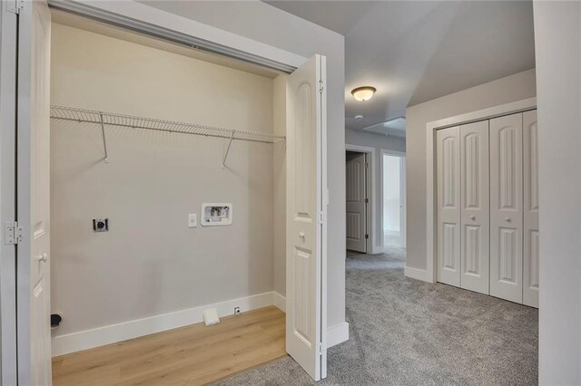506 Tallapoosa Trl, Woodstock, GA 30188 - laundry room featuring baseboards, laundry area, washer hookup, and electric dryer hookup