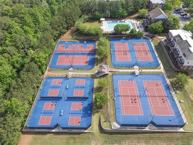 506 Tallapoosa Trl, Woodstock, GA 30188 - bird's eye view featuring a view of trees