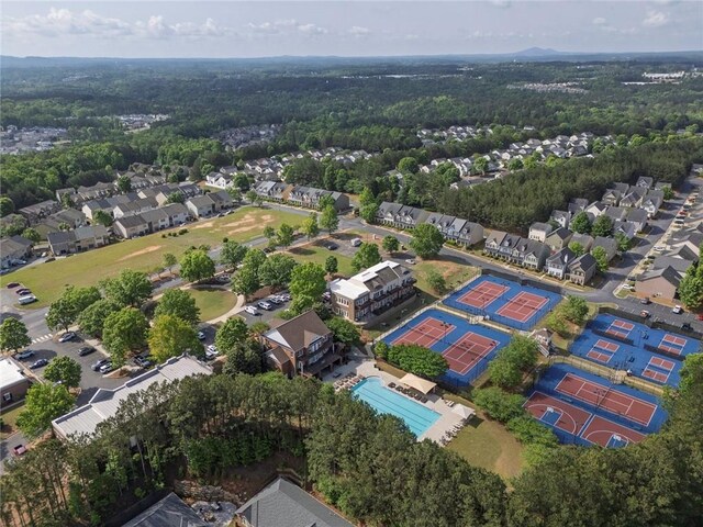 506 Tallapoosa Trl, Woodstock, GA 30188 - birds eye view of property with a residential view and a view of trees