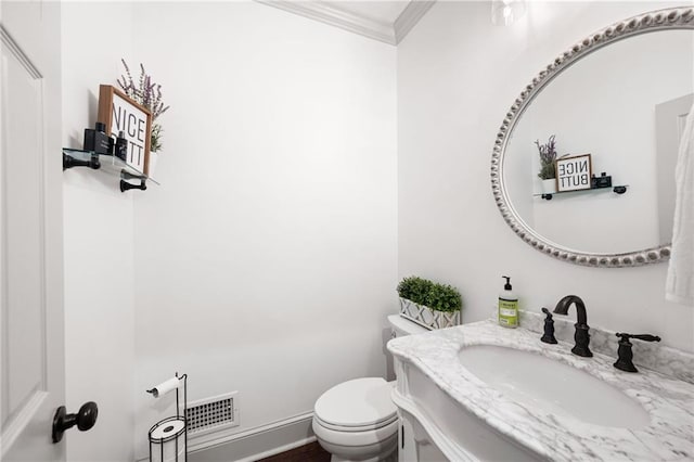 1642 Reflections Trl, Powder Springs, GA 30127 - half bath with ornamental molding and vanity