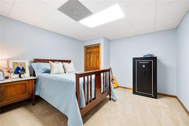1642 Reflections Trl, Powder Springs, GA 30127 - bedroom featuring light carpet and a drop ceiling