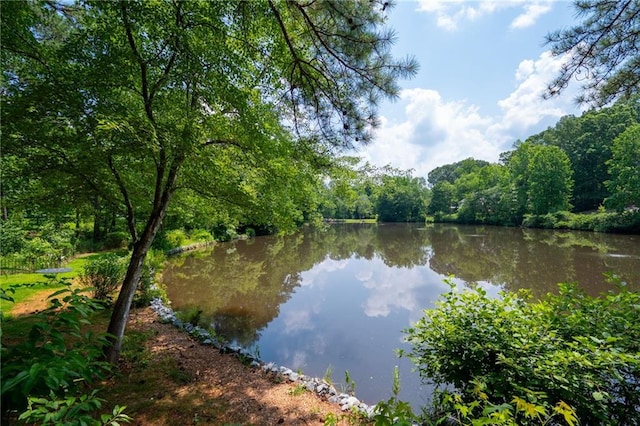 1642 Reflections Trl, Powder Springs, GA 30127 - water view with a heavily wooded area