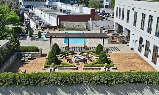 birds eye view of property