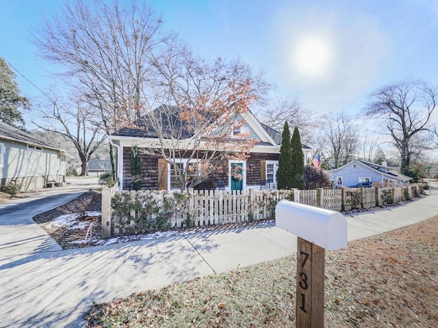 view of front of home