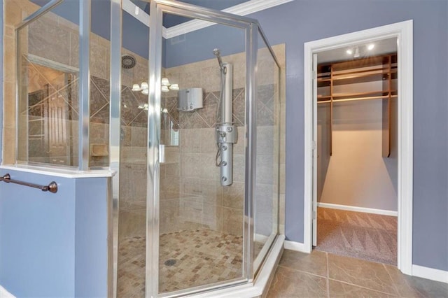 212 Thorncliff Way, Acworth, GA 30101 - full bathroom with a stall shower and a spacious closet