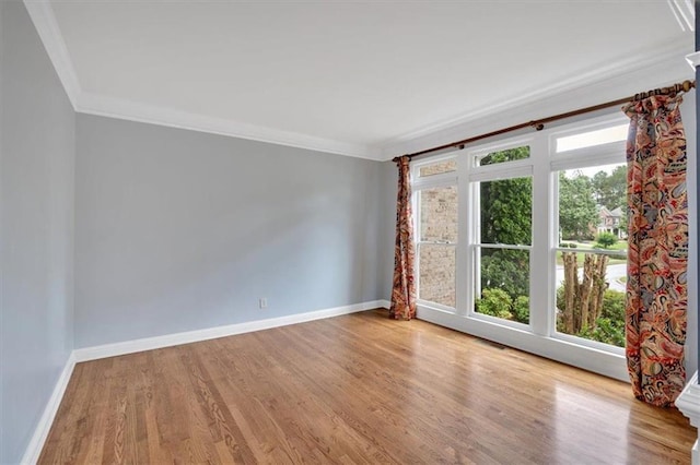 212 Thorncliff Way, Acworth, GA 30101 - unfurnished room with ornamental molding and wood finished floors