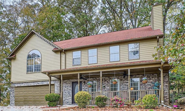 view of front of house with a porch