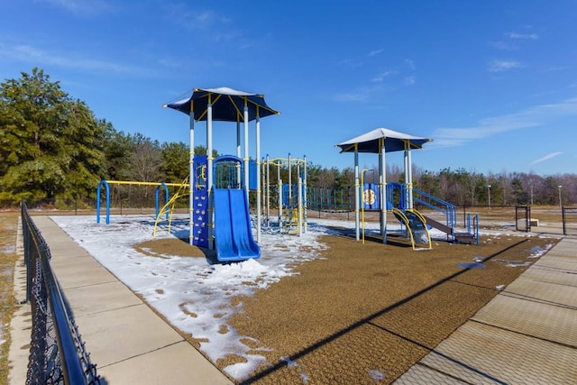 view of jungle gym