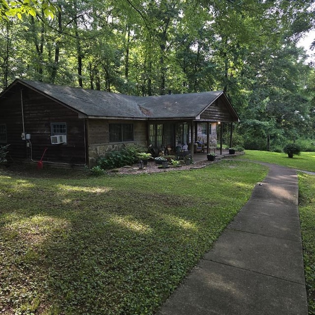 80 Two Run Creek Trl NW, Cartersville, GA 30120 - view of front facade with a front lawn and stone siding