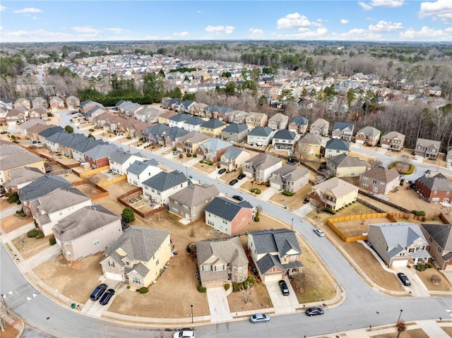 drone / aerial view featuring a residential view