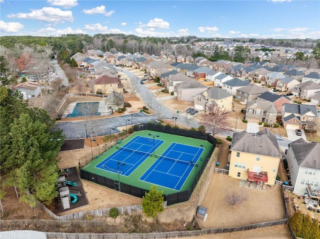 drone / aerial view featuring a residential view