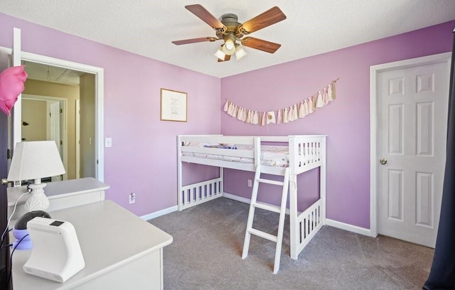 537 Autumn Ridge Dr, Canton, GA 30115 - bedroom with carpet flooring, baseboards, and a ceiling fan