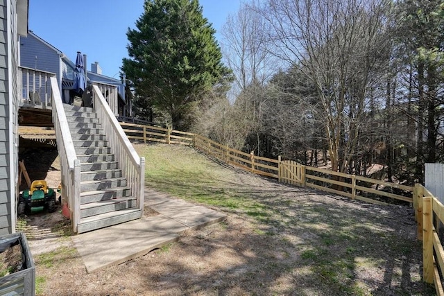 537 Autumn Ridge Dr, Canton, GA 30115 - fenced backyard with stairs