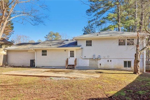 6071 Cristie Dr, Ellenwood, GA 30294 - back of property with entry steps and a patio