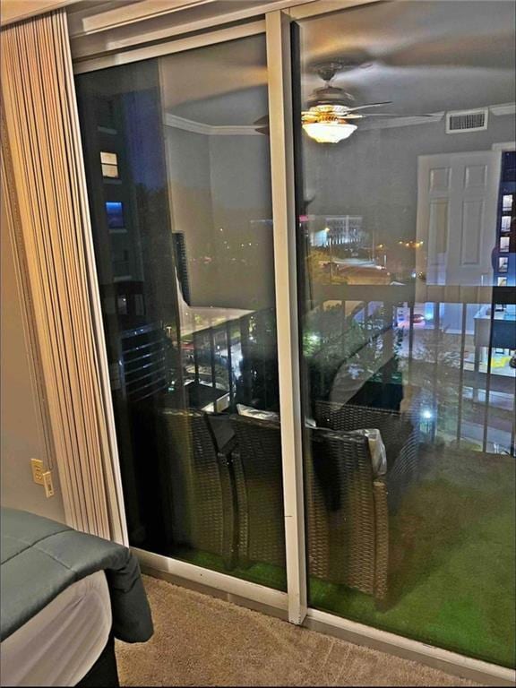 795 Hammond Dr Unit 813, Sandy Springs, GA 30328 - detailed view of carpet flooring and ceiling fan