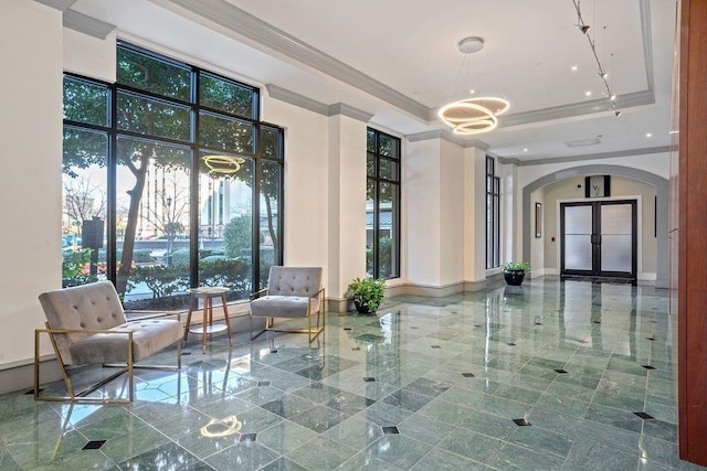 795 Hammond Dr Unit 813, Sandy Springs, GA 30328 - community lobby with crown molding