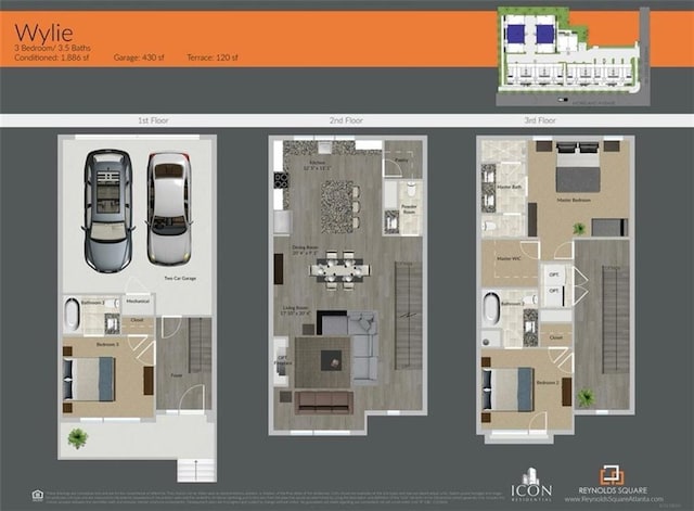 1153 Reynolds Square Ln # 16, Atlanta, GA 30307 - room layout