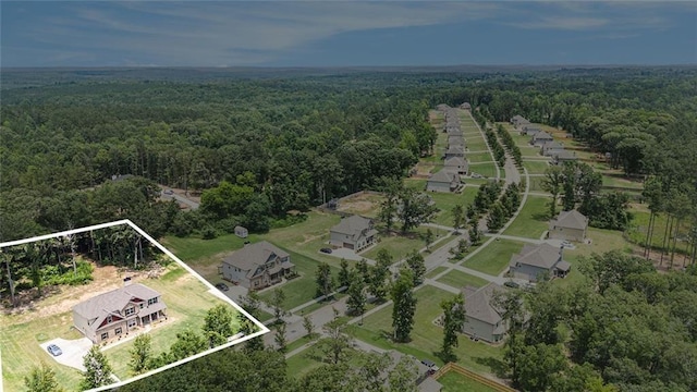 381 Homestead Cir, Forsyth, GA 31029 - view of property location with a heavily wooded area and property boundaries highlighted