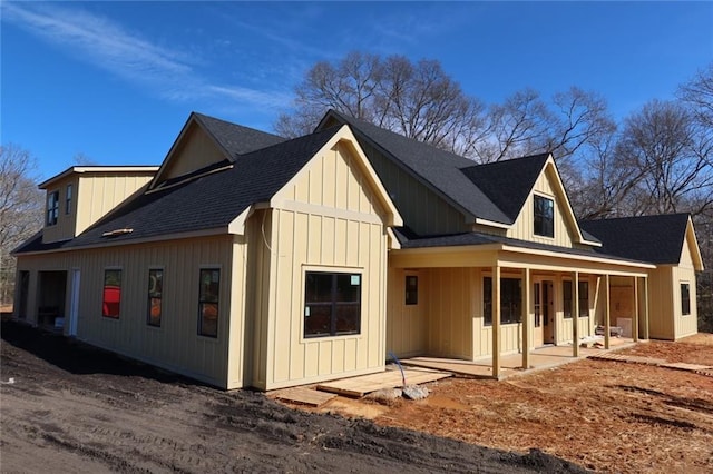 view of side of home with a patio