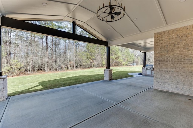 view of patio / terrace featuring grilling area