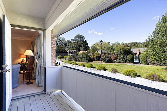 view of balcony