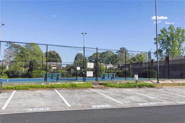 view of sport court