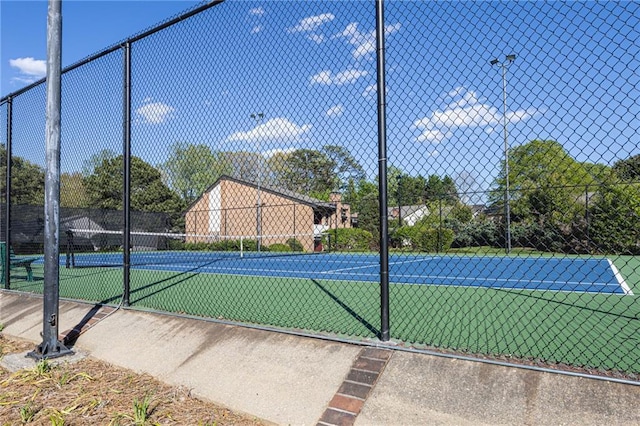 view of sport court