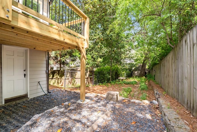 490 Rock Springs Rd NE, Atlanta, GA 30324 - view of yard featuring a fenced backyard and a deck