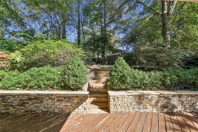 view of wooden terrace