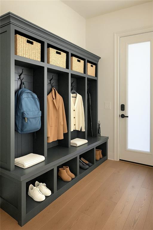 6355 Westfallen Overlook, Cumming, GA 30040 - mudroom with wood finished floors