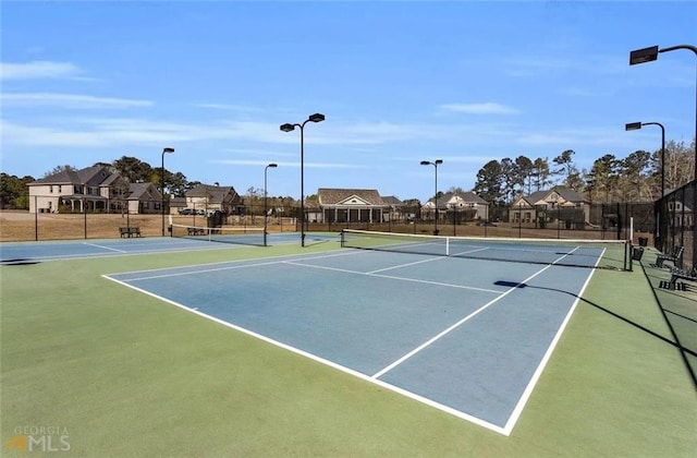 6355 Westfallen Overlook, Cumming, GA 30040 - view of sport court with fence, community basketball court, and a residential view