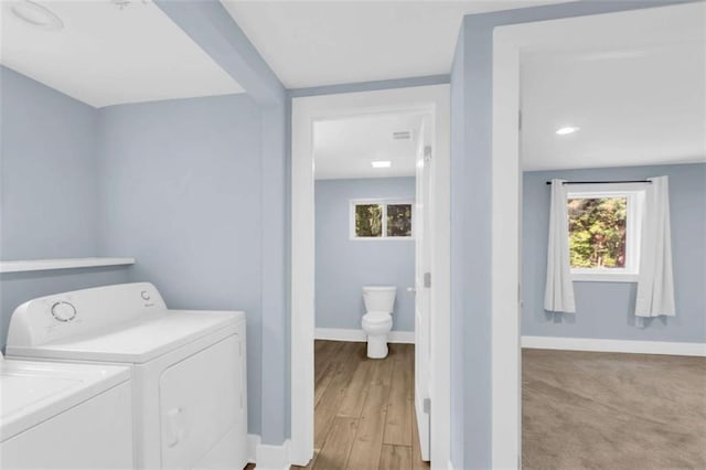 170 Early Sundown Rd, Clarkesville, GA 30523 - laundry area featuring independent washer and dryer and healthy amount of natural light