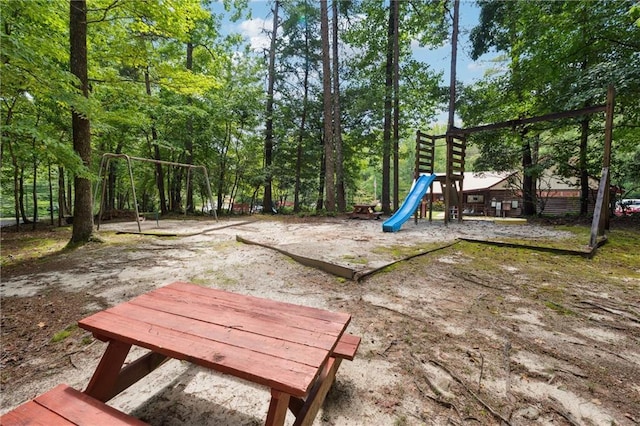 view of communal playground