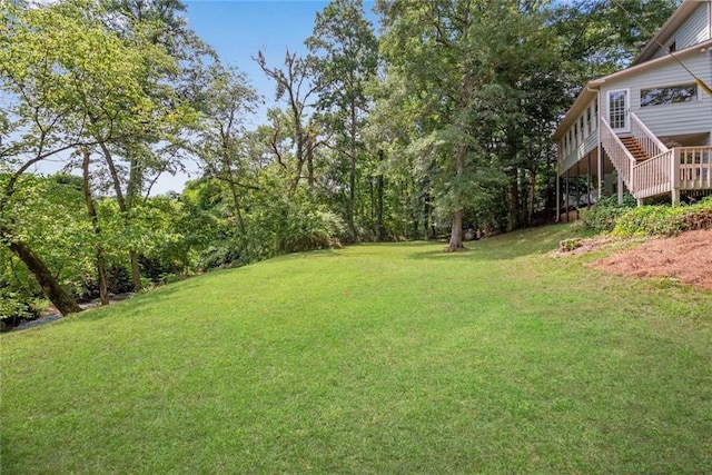130 Wayne Wheeler Way, Woodstock, GA 30188 - view of green lawn featuring stairway